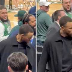 Steph Curry's Arm Yanked By Celtics Fan During Game, Caught on Video