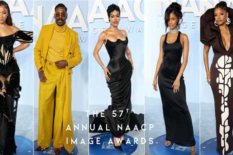 On the Scene at the 57th Annual NAACP Image Awards: Teyana Taylor in Black Ashi Studio, Colman..