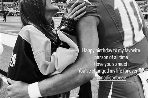 Justin Herbert tells Madison Beer she’s ‘changed my life forever’ in emotional happy birthday note
