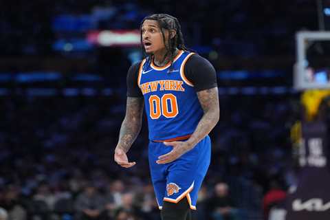 Little-used Jordan Clarkson sees action with Knicks desperate for offense