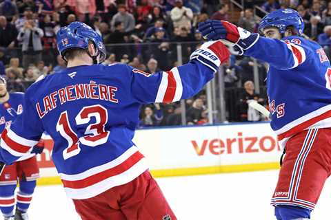 Rebuilt Rangers top line is spurring a post-Olympics hot streak