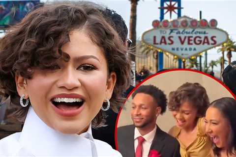 Zendaya Serves As Official Witness at Wedding to Promote New Movie