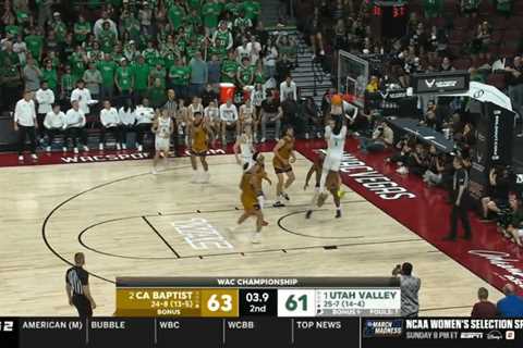 Utah Valley blows March Madness bid on last-second missed dunk
