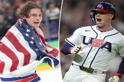 Team USA wears game-worn Olympic hockey gold medal sweaters ahead of WBC Championship Game