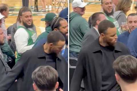 Steph Curry's Arm Yanked By Celtics Fan During Game, Caught on Video