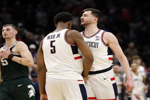 UConn fends off late Michigan State push to advance to Elite Eight