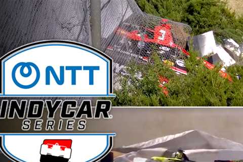 Multiple Indycar Drivers Crash During Practice for Grand Prix in Alabama