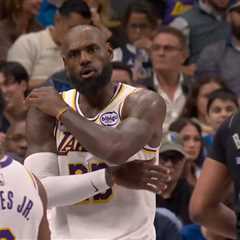 LeBron James lets son Bronny hear it immediately after mistake during Lakers’ loss to Mavericks