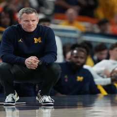 Dusty May was courtside scouting UConn-Illinois before Michigan’s Final Four game