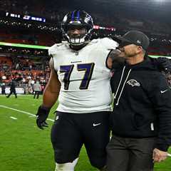 Giants sign Daniel Faalele after he was Ravens lightning rod under John Harbaugh