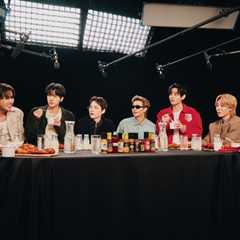 Watch BTS Hilariously Tease One of the Members for Sweating Buckets on ‘Hot Ones’: ‘Your..