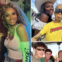 Famous Besties at Coachella ... Desert Vibes With the Hottest Tribes!