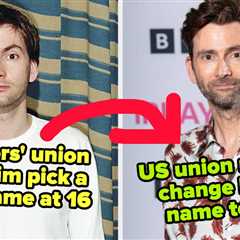16 Celebrity Stage Names That Are The Result Of Strict Union Rules, Copyright Infringement, Or The..