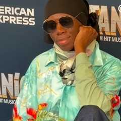 Former ANTM Judge and Stroke Survivor Miss J. Alexander Steps Out in Blue Jerome Lamaar Shirt at..