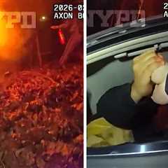 New York Cops Pull People Out of Burning Car Wreck in Harrowing Video