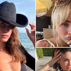 Hailey Bieber, Kylie Jenner, Sabrina Carpenter & More Rock the Clean Girl Look