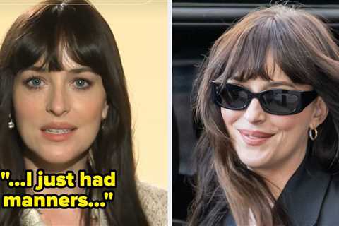 “I Just Had Manners”: Dakota Johnson Has Revealed The Straight-Up Unhinged Reason She Didn’t Book..