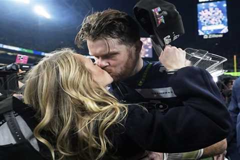 Sam Darnold gets married to Katie Hoofnagle surrounded by NFL stars