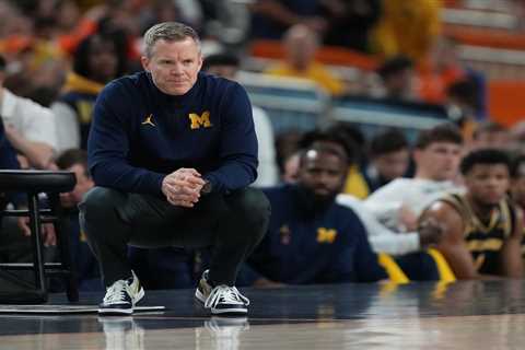 Dusty May was courtside scouting UConn-Illinois before Michigan’s Final Four game