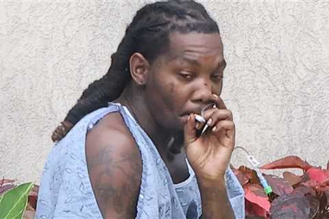 Offset Seen for First Time Since Being Shot, Smoking in Hospital Gown