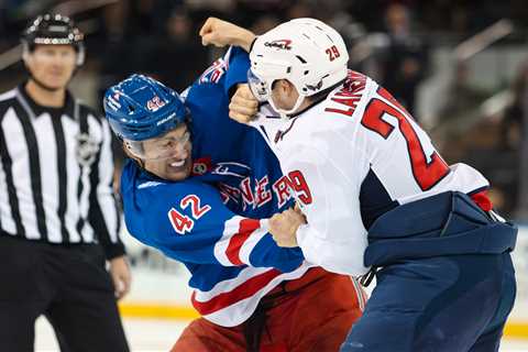 Noah Laba tells The Post what he learned from first NHL fight — and how he wants to expand his game