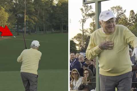 Jack Nicklaus' Ceremonial Masters Tee Shot Lands In Trees