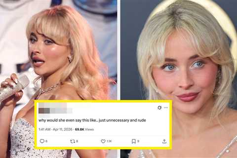 Sabrina Carpenter Said I Don't Like It When A Fan Made A Cultural Sound At Her Show — And People..