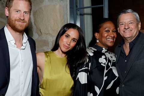 Prince Harry, Meghan Markle, Ted Sarandos, and Nicole Avant Gather in Montecito for Netflix Party..