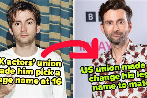 16 Celebrity Stage Names That Are The Result Of Strict Union Rules, Copyright Infringement, Or The..