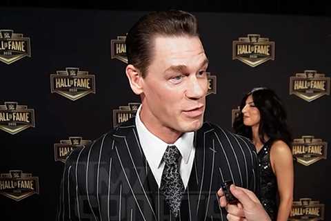 John Cena Talks Hair Transplant, AJ Styles Retiring at WWE Hall of Fame Red Carpet