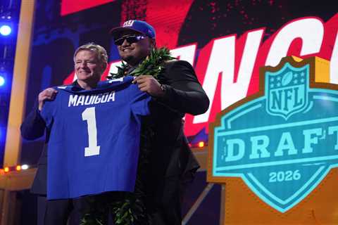 Giants select star offensive lineman Francis Mauigoa with No. 10 pick in 2026 NFL Draft