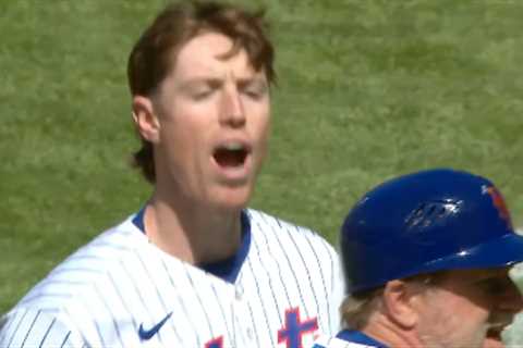 Mets’ Brett Baty gets into yelling match with home plate umpire after close call