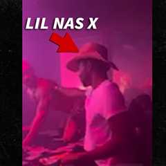 Lil Nas X Throws Stacks of Cash at Male Stripper, on Video