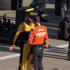 Bubba Wallace, Christopher Bell have heated pit road confrontation after NASCAR race