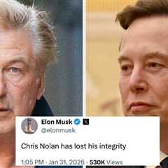 Alec Baldwin Had The Perfect Response To Elon Musk's Criticism Of Christopher Nolan