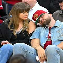 Knicks break Travis Kelce’s spirit after beer-chugging stunt falls flat