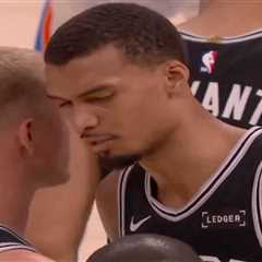 Video shows Victor Wembanyama telling Spurs teammates ‘hard foul’ before suspicious Game 5 ending
