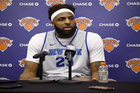 Knicks’ Mitchell Robinson taking the high road entering Joel Embiid showdown after 2024 leg grab