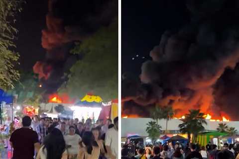 Five Dead After Inferno Rips Through Mexican Fairground, On Video