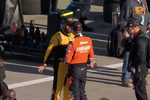Bubba Wallace, Christopher Bell have heated pit road confrontation after NASCAR race