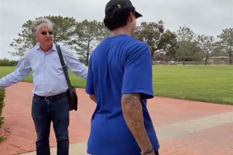 Olympian Nyjah Huston clashes with male Karen at iconic skate spot: ‘You need a badge or something’