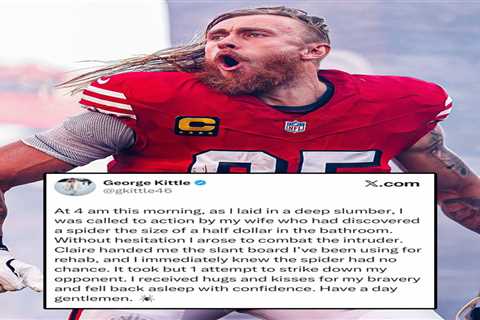 George Kittle gets tongue-lashing from PETA for killing spider