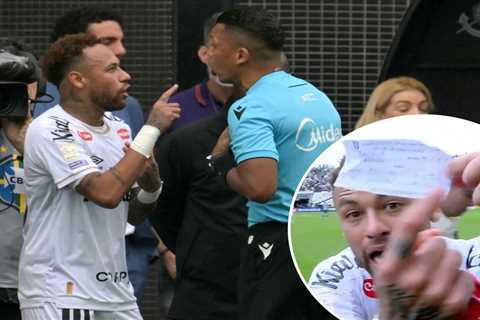 Neymar goes ballistic on ref after ‘inexplicable error’ with star’s World Cup fate hanging in..
