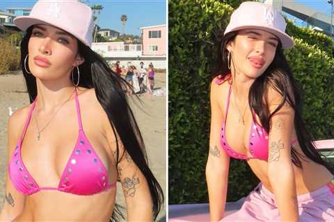 Sami Sheen Shows Off Sexy Beach Bod In Pink Bikini