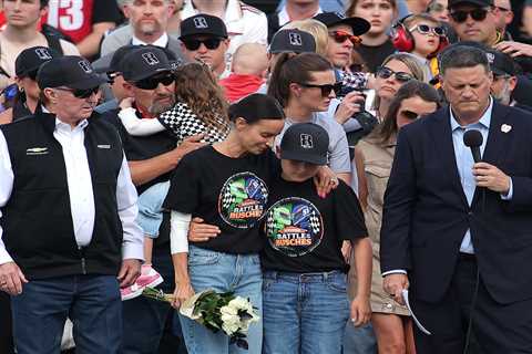 Kyle Busch’s wife, kids make first public appearance since racer’s death for emotional moment of..