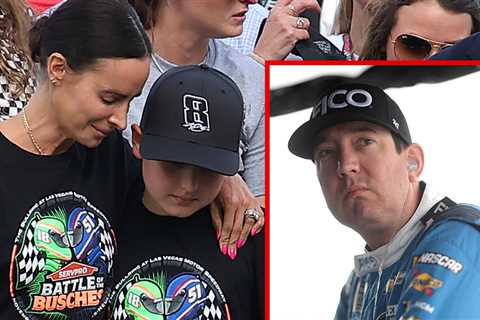 Kyle Busch's Wife, Kids and Family Fight Back Tears at Emotional NASCAR Tribute
