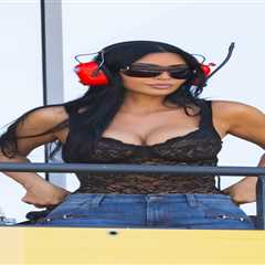 Kim Kardashian supports boyfriend Lewis Hamilton at Monaco Grand Prix with sister Khloe