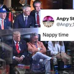 The Internet Is Losing It Over This 23-Second Clip Of Donald Trump Appearing To Sleep At The Knicks ..