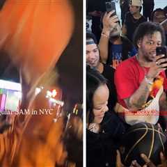 Rihanna and A$AP Rocky Party With Knicks Fans After NBA Finals Win