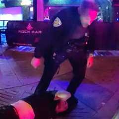 Florida State kicker Conor McAneney’s bloody spring break brawl with cops captured on police video